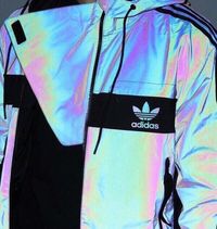 jacket adidas windbreaker coat adidas holographic windbreaker iridescent adidas jacket holographic jacket sportswear three stripes brands sportswear