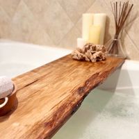 Reclaimed Wood Bath Tray for Tub, Long Wooden Bathtub Tray Table Caddy, Farmhouse Décor Shelf, Rustic Bathroom Accessories, Home Spa Gift - Etsy