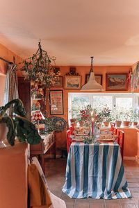 Sean Pritchard's 17th-century cottage decorated for Christmas