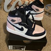 Kids Jordan 1 Atmosphere (Pink Bubble Gum) 12c