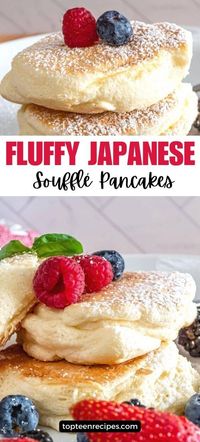 Fluffy Japanese Soufflé Pancakes - Top Recipes