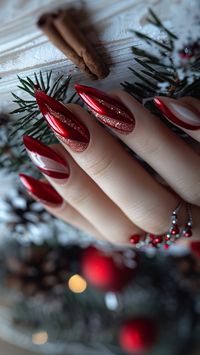 These Christmas Nails Nail Art Ideas – Get Ready to Shine! 💅. Get festive with these stunning Christmas Nails Nail Art ideas that will make your nails the talk of every holiday party! From elegant Christmas Gel Nails to chic Christmas Nails Acrylic, there\'s a look for everyone. 🎅✨ Want something fun and easy? Try Cute Christmas Nails or go with Christmas Nails Easy for a quick, stylish look. Bring on the Festival Nails and show off Her Nails with confidence. If you’re in a rush, Stick On Nai...