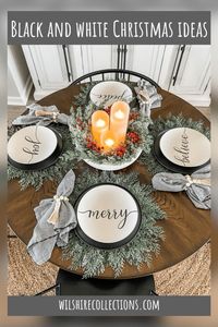 These black and white Christmas decor ideas will give you lots of inspiration for your home during the holidays!