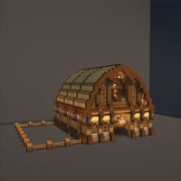 Minecraft Medieval Barn Tutorial