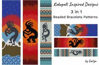 Kokopelli Designs BEaded BRacelets Patterns Peyote DIY