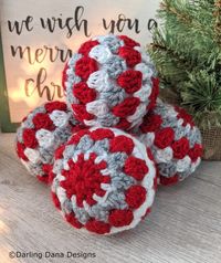 One-Piece Christmas Crochet Ornament Free Pattern