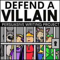 Halloween Persuasive Writing Activity - Defend a Fairy Tale Villain Character