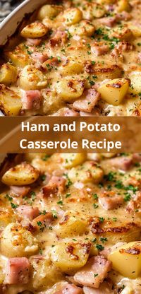 This Ham and Potato Casserole is a cheesy, creamy delight that's perfect for any meal, be it breakfast or dinner.