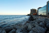 Lake Michigan right off campus