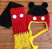 Mickey Mouse Beanie with Earflaps pattern............free..............