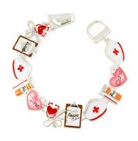 Nurse Theme Magnetic Closure Bracelet Fashion Jewelry PammyJ Bracelet, http://www.amazon.com/dp/B002WIM99I/ref=cm_sw_r_pi_dp_OWZcqb01V0B8D