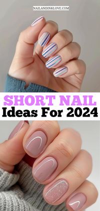 I can't get enough of these trendy short nails! If you're looking for cute short nails or unique short nails, you have to check out this blog. They even have Korean style short nails and minimal short nail designs that are perfect for summer. Don't miss out on the latest short nail ideas for 2024!