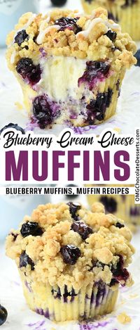 Blueberry Cream Cheese Muffins