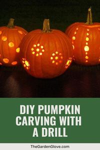 Discover a unique and easy pumpkin carving idea for fall decor. Learn how to carve pumpkins with a drill, creating intricate designs effortlessly.