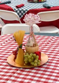 pasta centerpieces | Italian party