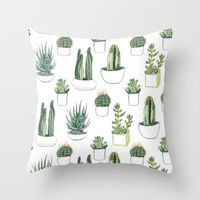 Buy watercolour cacti and succulent by Vicky Webb as a high quality Throw Pillow. Worldwide shipping available at Society6.com. Just one of millions of…