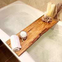 Reclaimed Wood Bath Tray for Tub, Long Wooden Bathtub Tray Table Caddy, Farmhouse Décor Shelf, Rustic Bathroom Accessories, Home Spa Gift - Etsy