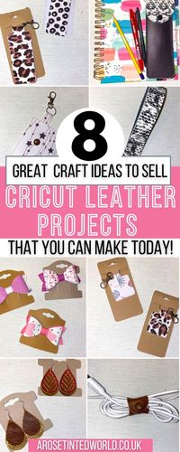 Cricut Maker leather projects & Cricut faux leather projects to sell. Cricut leather projects ideas. Leather & faux leather Cricut projects. Cricut leather crafts. Cricut leather ideas. Faux leather Cricut ideas. Leather projects with Cricut Maker. What to make with faux leather on Cricut, cutting leather with Cricut Explore or Cricut Maker. How to cut leather with Cricut. Cricut leather projects to sell. What to make with faux leather sheets. No sew faux leather projects.