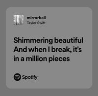 mirrorball | taylor swift