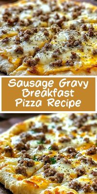 Discover the ultimate comfort food with this delicious sausage gravy breakfast pizza recipe. Perfect for weekend mornings, this pizza combines savory flavors of sausage, gravy, and pizza in one dish. It’s a breakfast your whole family will love. Save this recipe for an easy, hearty start to your day!