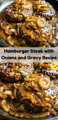 The BEST recipe for Hamburger Steaks made from fresh ground beef with an easy, homemade brown gravy.