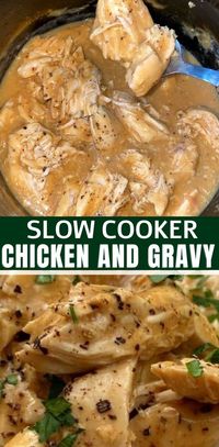 EASY SLOW COOKER CHICKEN AND GRAVY RECIPE