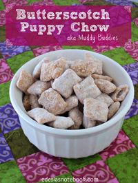 Butterscotch Puppy Chow (Muddy Buddies)