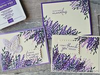 Stampin Up Perennial Lavendar & 9 Cards In 20 Minutes!