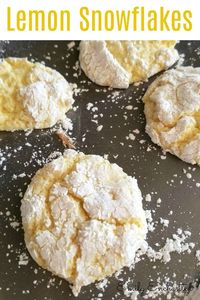 Lemon Snowflakes Cookie Recipe, Christmas Cookies | #cookies #christmas #lemon