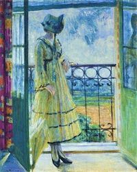 Louis Ritman "Girl on Balcony", 1918