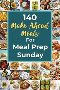 We love make ahead meals and doing all our cooking on Sunday! This is an incredible list of easy recipes that taste good all week. Pinning for later! #smartmoneymamas #mealplanning #mealprep #recipeideas #familyrecipes