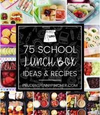 75 Back to School Lunch Box Ideas #backtoschool #lunch #lunchbox #lunchideas #recipes #school