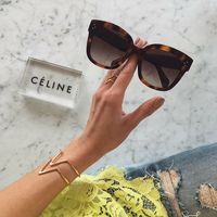 Celine New Audrey Havana ❤ Shop them from Sunglass Avenue