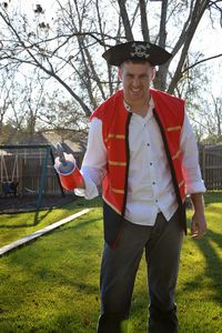 No Sew Captain Hook Halloween Costume DIY