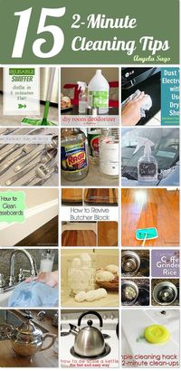 15 2-Minute Cleaning Ideas