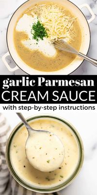 15 Minute Garlic Parmesan Sauce