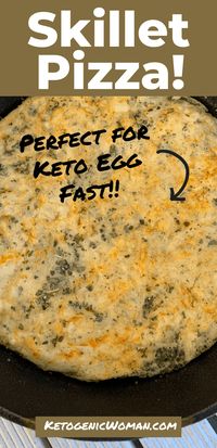 Low Carb Skillet Cheese Pizza (Keto and Egg Fast) - Ketogenic Woman