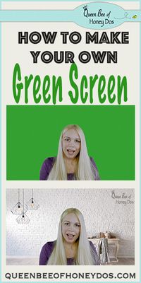 How To Make Your Own Green Screen - simple, easy, DIY that won't break the bank!