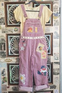 Upcycled Embellished Duluth Womens Gardening Overalls Hand - Etsy