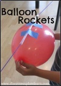 Balloon Rockets - An indoor activity for kids!