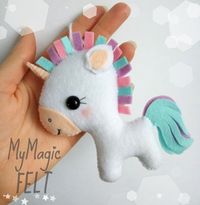 Lindo unicornio sentía unicorn adorno Navidad por MyMagicFelt