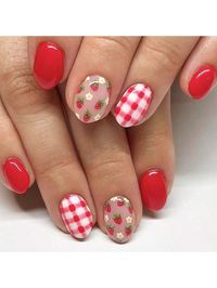 Red  Collar  ABS Graphic Color Nails Embellished   Nail,Hand & Foot Care