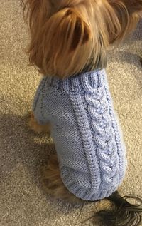 Ravelry: Sky Blue Dog Sweater pattern by Dotty Patterns