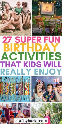 Struggling to come up with ideas for birthday activities? If you are planning a birthday party, these are the best activity ideas for kids to enjoy. We have collected an extensive list of party game ideas and activities for kids of all different ages.