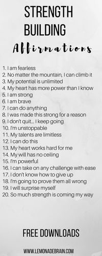 Affirmations for a better day! Affirmations can be life changing. #affirmations #positivity #goodvibes #success #mindset #lemonadebrain.com www.lemonadebrain.com