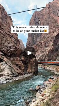 2.4M views · 31K reactions | Follow @whatrvdoing for more travel content. This is the most scenic train ride we’ve experienced!📍Royal Gorge Train, Canon City, Colorado🚂 The train ride starts in the Santa Fe depot in Canon City and brings you up through the gorge and back. There is coach seating, deluxe, dome and first class. 🍷 There is food and alcohol available for purchase but it is not included in the tickets. There is a bar car and kitchen car. 💰 Tickets for coach were $89 for an adult, $84 for kids. Yes, this was steep, but to us it was worth it. We did not end up ordering food.We opted for coach and I am glad we did because the price was more for the dome car and the windows were not very clean and we actually stayed outside on the open air car the entire time!Are you adding this