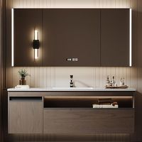 Amazon.com: ZGNBSD Bathroom Vanity with Sink- Bathroom Vanity Include Smart LED defog Mirror ＆ Smart Sensor Light, Wall Mounted Solid Wood Bathroom Vanity Set (36'') : Tools & Home Improvement