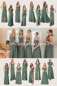 Step into a world of green elegance with our enchanting collection of bridesmaid dresses! Explore more at Azazie! #bridesmaiddress #bridesmaid #greenbridesmaid #green #azaziewedding #weddingdresses #wedding #whitedress #bridetobe #bridalwear #bridalstyle #weddinggown