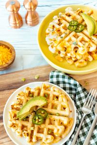 Savory Jalapeno Cheddar Waffles - Birch Benders Recipes