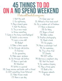 25+ Fun Things To Do Without Spending Money - Natural Beach Living